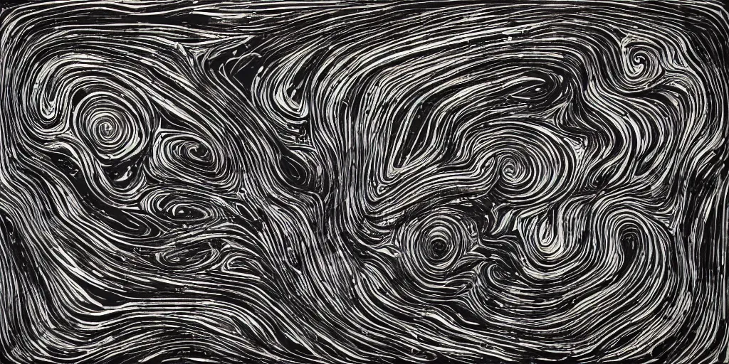 Image similar to topo camo, swirls, technical, acrylic, teeth, death metal, eerie, tribal, clay, dotting, lines, stipple, points, cybernetic, style of old painting, francis bacon art, sleep paralysis, hypnosis, eerie, terror, oil, neon, black and white, splotches, colorful dots, ominous, abstract