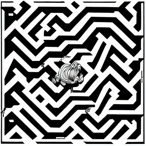 Prompt: Endless maze by MC escher