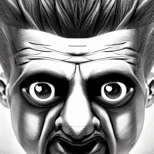 Prompt: Symmetrical, portrait of Bart Simpson, scowling, studio lighting, depth of field, photography, black and white, highly detailed, by Stanley Artgerm Lau, WLOP, Rossdraws, James Jean, Andrei Riabovitchev, Marc Simonetti, and Sakimichan, tranding on artstation