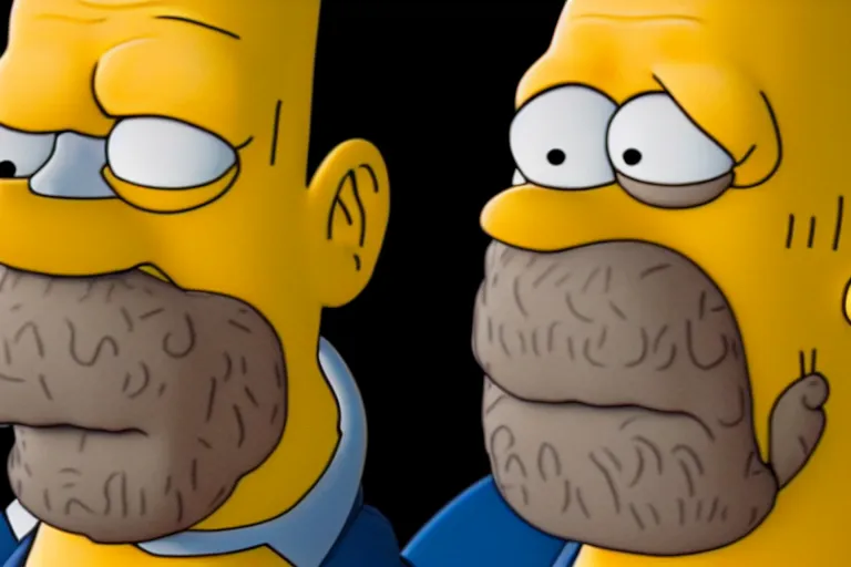 Prompt: ultra realistic photo of homer simpson, hd, 8 k, close up face