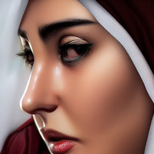 Image similar to Iranian nose, realistic, photo studio, HDR, 8k, trending on artstation