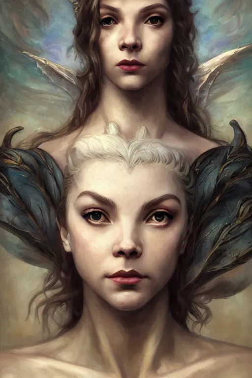 Prompt: A fantasy comic book style portrait painting of Cory Chase, hybrid, Anya Taylor-Joy, as an Atlantean Reptilian Warrior, François Boucher, Oil Painting, Mystical Valkyrie, unreal 5, DAZ, hyperrealistic, octane render, Regal, Refined, Detailed Digital Art, RPG portrait, William-Adolphe Bouguereau, Michael Cheval, Walt Disney (1937), Steampunk, dynamic lighting, Highly Detailed, Cinematic Lighting, Unreal Engine, 8k, HD