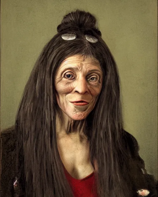 Prompt: portrait of the ugliest woman known to mankind