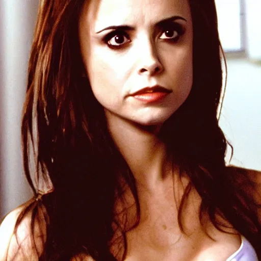 Image similar to Eliza Dushku as Faith from Buffy the Vampire Slayer