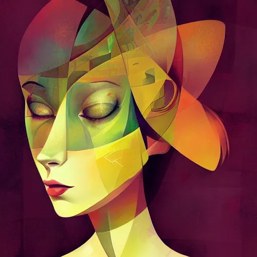 Prompt: cubism by anna dittmann