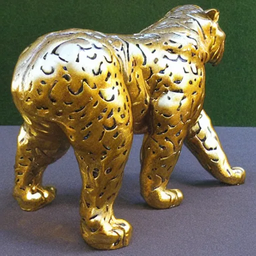 Image similar to golden jaguar sculpture