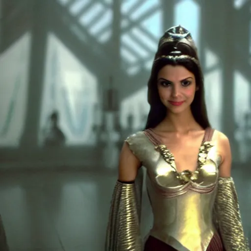 Image similar to victoria justice as princess padme in star wars episode 3, 8k resolution, full HD, cinematic lighting, award winning, anatomically correct