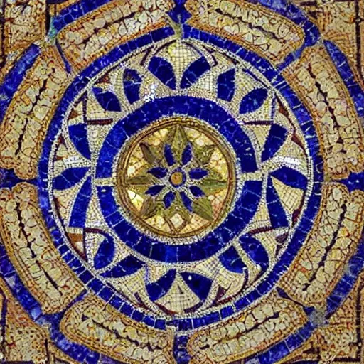 Prompt: Islamic mosaic, ornate