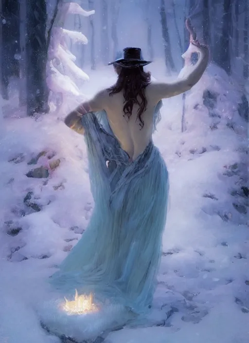 Image similar to the witch of frost by alex flores and vladimir volegov and alexander averin and delphin enjolras and daniel f. gerhartz