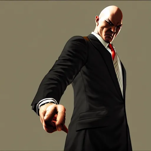 Prompt: Agent 47 in a scene from yakuza, artstation, concept art, smooth, sharp focus, illustration, art by and Viroie and moebius