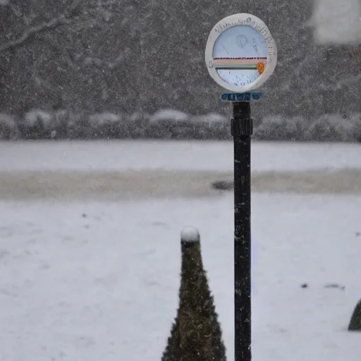 Prompt: a walking disgruntled weather station