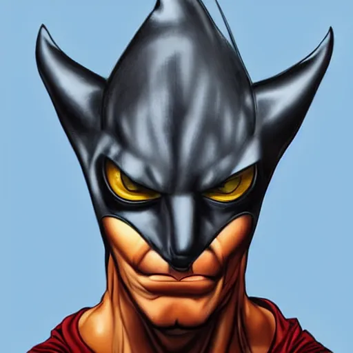 Image similar to catman, cat head, superhero body, rob liefeld, photorealism