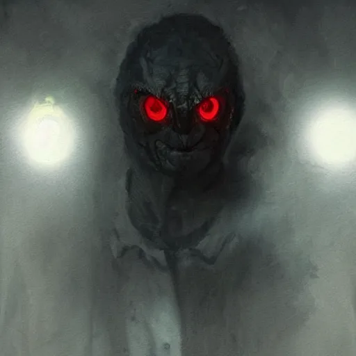 Image similar to a hyper realistic portrait painting of the mothman, glowing eyes, creepy, backlight, horror vibe, real, realistic lighting in the style of greg rutkowski, trending on artstation,