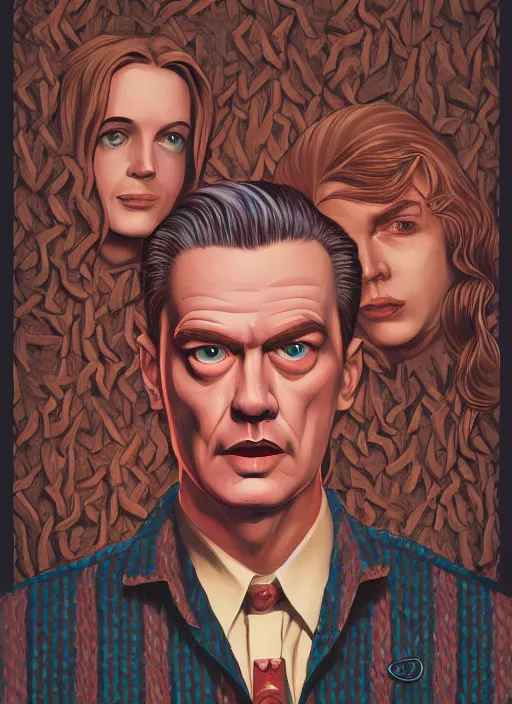 Image similar to Twin Peaks artwork by Alexey Kot