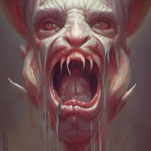 Image similar to monster horror crying out of pain, digital art by mandy jurgens and irina french and heraldo ortega, highly detailed, artstation, cgsociety