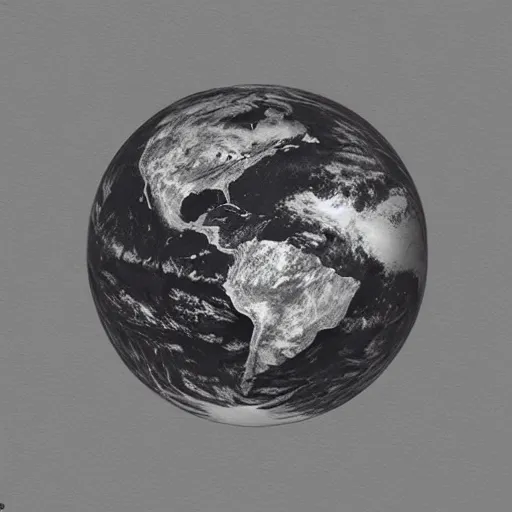 Image similar to the earth in center of the image, pencil sketch, trending on artstation, cgsociety