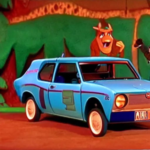 Prompt: AMC Gremlin in Scooby Doo.