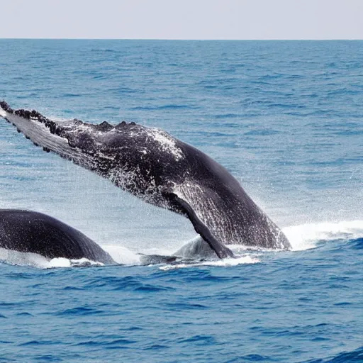 Prompt: whales, deepsea dive