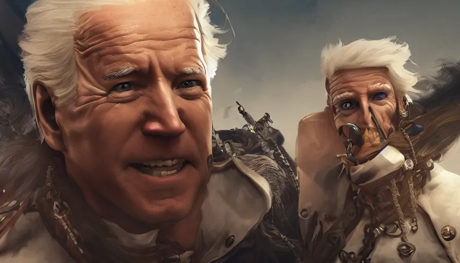 Prompt: Joe Biden as a pirate, hyperdetailed, artstation, cgsociety, 8k