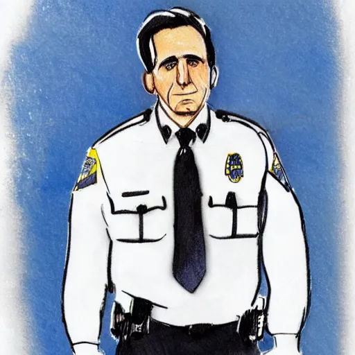 Image similar to bad police sketch of michael scott