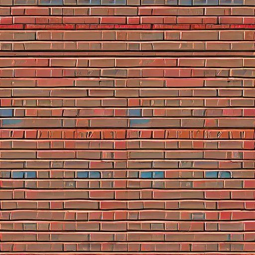 Prompt: cartoon brick wall texture, 2 d art style, the sims 4 texture