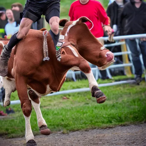 Prompt: sparta guy flying at cow 8k detailed, high quality, sharp focus, detailed face,