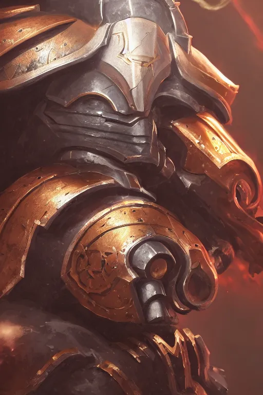 Image similar to armor portrait heros warhammer 4 0 k horus heresy fanart - the primarchs emperor by johannes helgeson animated with vfx concept artist & illustrator global illumination ray tracing hdr fanart arstation zbrush central hardmesh 8 k octane renderer comics stylized