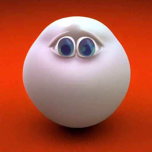 Image similar to onion. very sad face. big sad eyes. sad lips. crying. big tears. cartoon, 3 d render