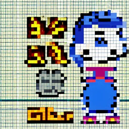 Image similar to cute cook, 256 pixel art