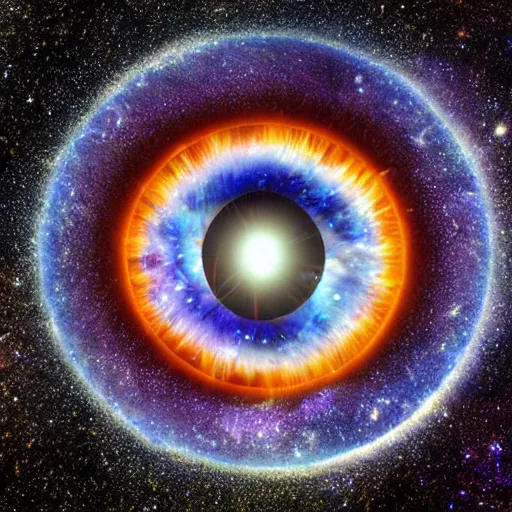 Prompt: the eye of the universe