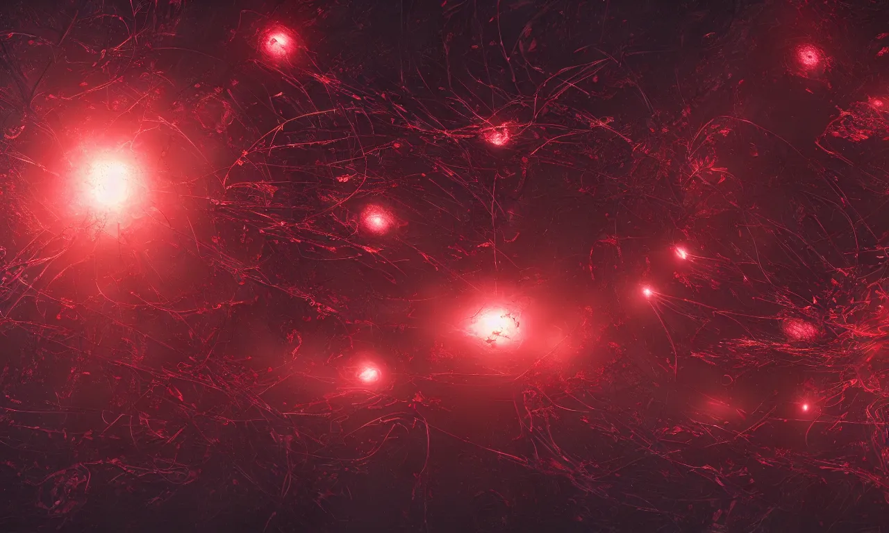 Image similar to A bloody red neurological network spanning across the galaxy,, realistic 4k octane beautifully detailed render, 4k post-processing, highly detailed, intricate complexity, epic composition, magical atmosphere, cinematic lighting, masterpiece, ultra hd