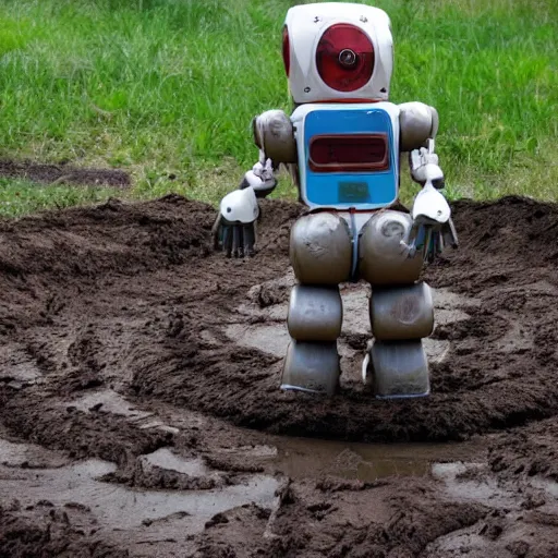 Image similar to robot play in mud