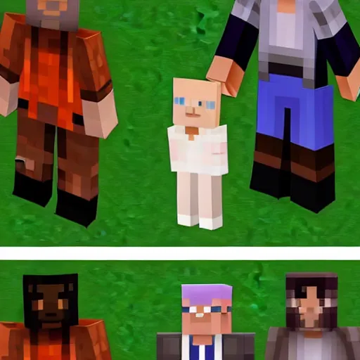 Prompt: Minecraft Skin Joe Biden, Minecraft Skin