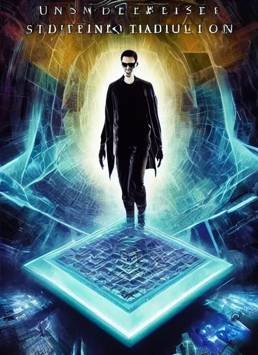 Image similar to Unimagined tesseract terror of the 9th form from Studio Ghiblis, the fourth dimension from the creators of the Matrix, masterpiece by netflix.