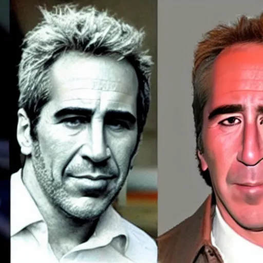 Image similar to Jeffery Epstein swaps faces with Nicholas Cage