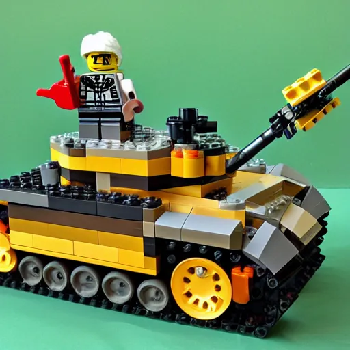 Image similar to lego tank