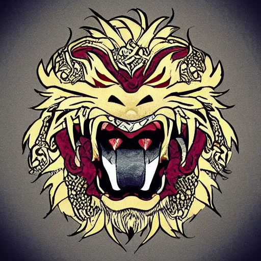 Image similar to “ dragon lion ”