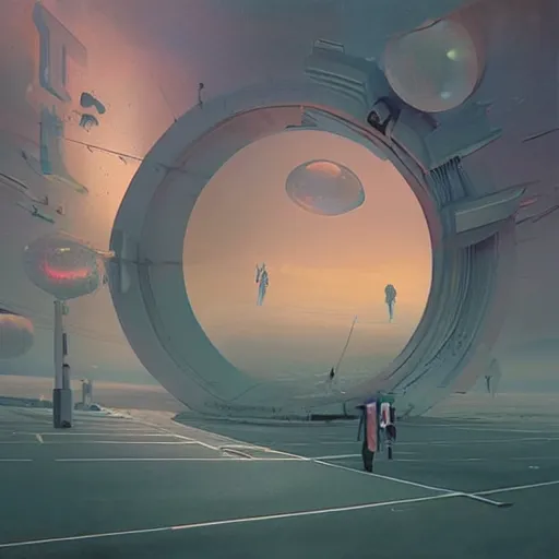 Image similar to art by bill mayers, beeple, concept art, surrealist, end of time