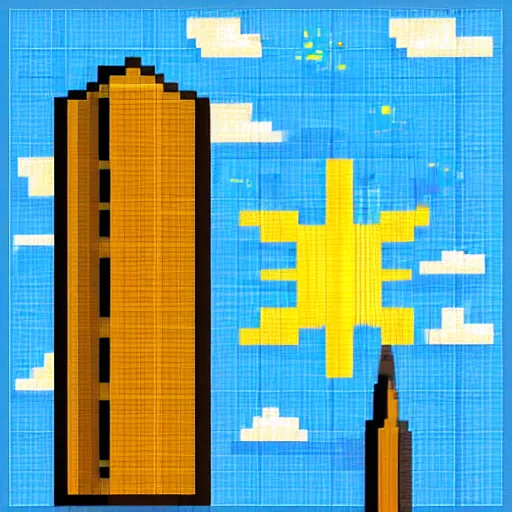 Prompt: pixel art of a sunny day in New York