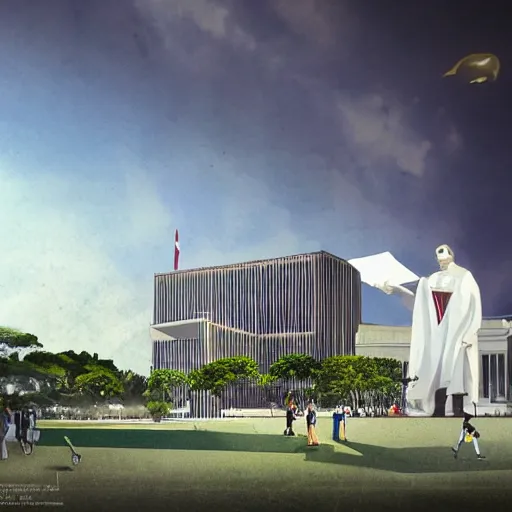 Image similar to usp universidade de sao paulo university of sao paulo, concept art, illustration