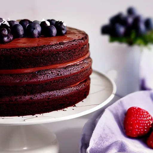 Image similar to chocolate cake with berries