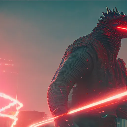 Image similar to Cyberpunk godzilla, photorealistic, 8K, !!!award-winning!!!