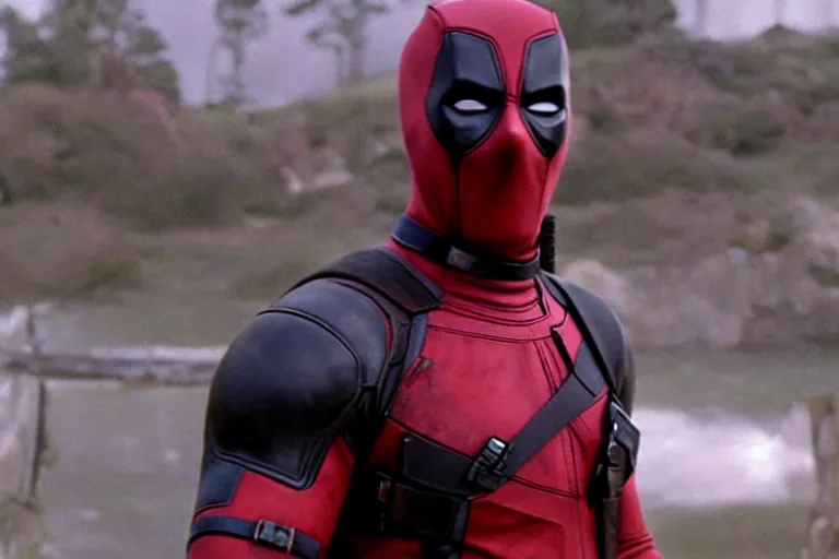 Prompt: ryan reynolds as deadpool playing wesley in the princess bride ( 1 9 8 7 ), cinematography 4 k