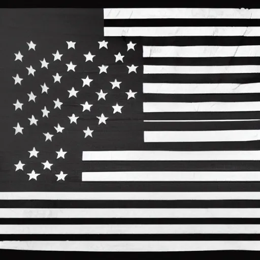 Prompt: A simplistic American Flag