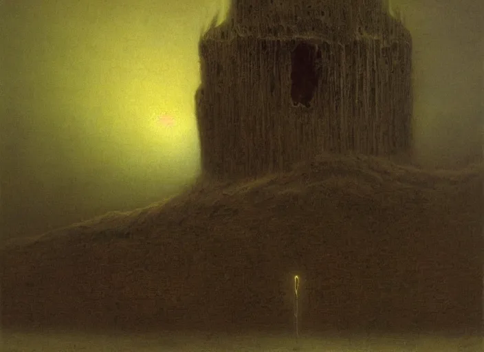 Image similar to lamasu beast, beksinski