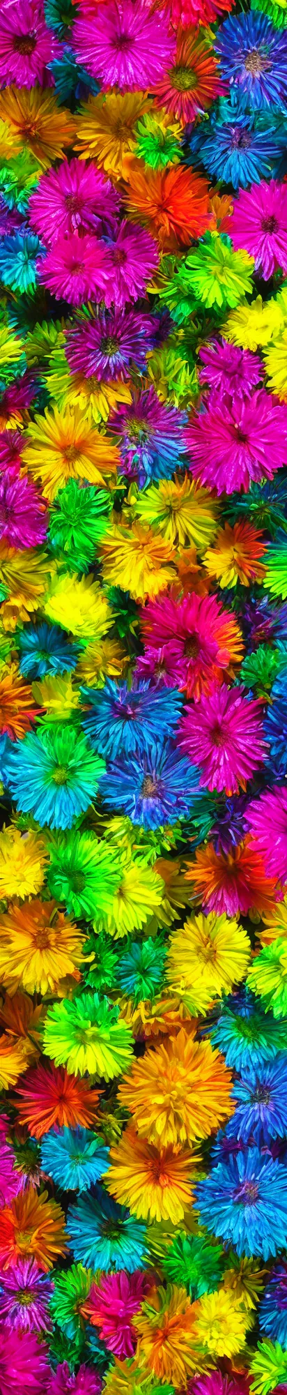 Image similar to vertical macro rainbow flowers