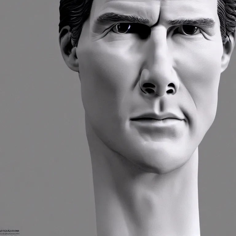 Prompt: studio photograph of hyperrealistic accurate portrait sculpture of tom cruise, beautiful symmetrical!! face accurate face detailed face realistic proportions, made of pink frosted glass on a pedestal by ron mueck and matthew barney and greg rutkowski, hyperrealism cinematic lighting shocking detail 8 k