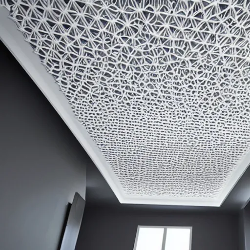 Image similar to a 3d printed ceiling