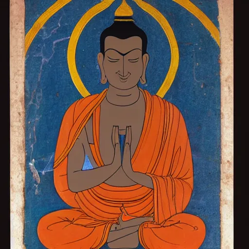 Image similar to steve jobs as buddha shakyamuni meditating in the lotus position, india, bihar, probably kurkihar, pala dynasty, c. 1 0 0 0 ad, black stone