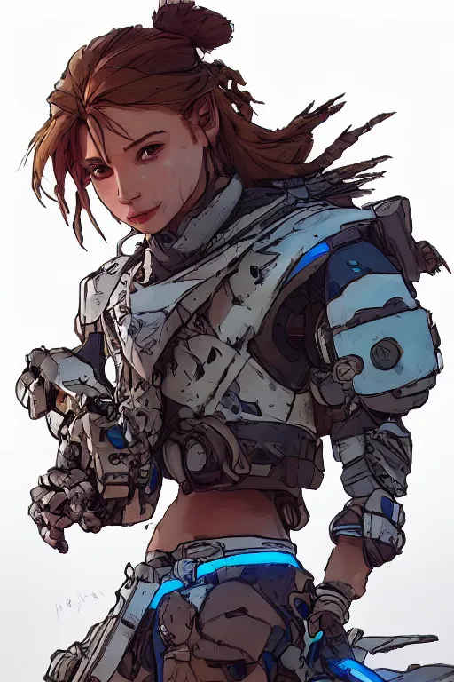 Image similar to combination suit armor aloy horizon forbidden west horizon zero dawn robot ninja mask helmet backpack tribal, art gta 5 comics, official fanart behance hd artstation by jesper ejsing, by rhads, makoto shinkai and lois van baarle, ilya kuvshinov, ossdraws radiating a glowing aura cgi rtx 2 0 2 2